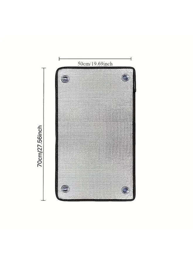 19.69 × 27.56 بوصة فيلم نوافذ معتم لعزل الحرارة مضاد للأشعة فوق البنفسجية رقاقة ألومنيوم للحماية من الشمس - Image 4