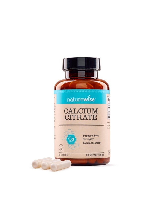 NatureWise Calcium Citrate 500mg Capsules - Supplement for Bone Health - Easy to Digest & Absorb - Vegan, Non-GMO, Gluten-Free - 90 Count[30-Day Supply] - Image 1