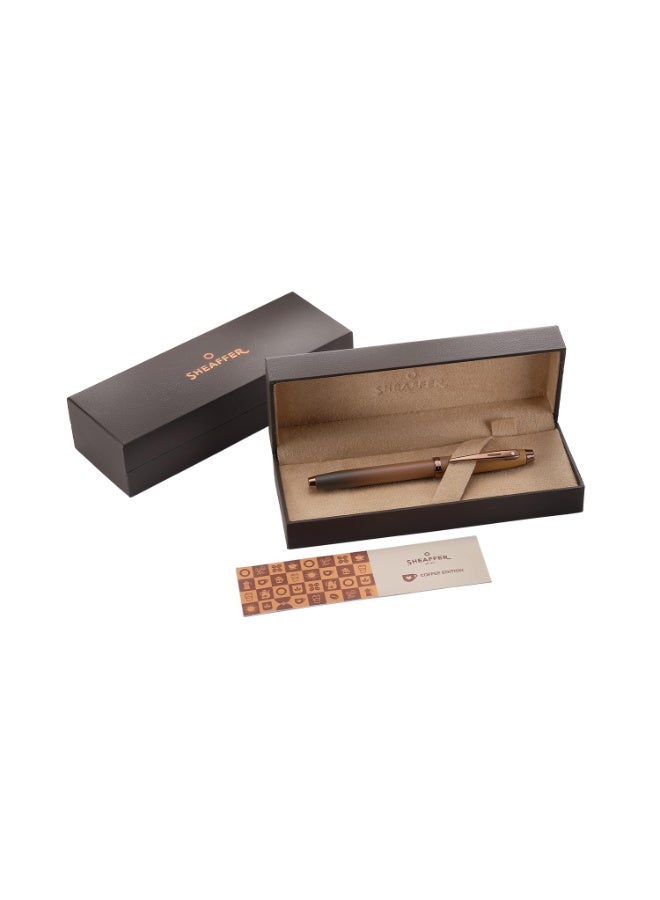 Sheaffer Gift 100 9374 Coffee Edition Matt Brown with Regal Brown PVD Trim Fountain pen | Fountain Pen Medium Nib | Premium Pen Gift Set - Image 5