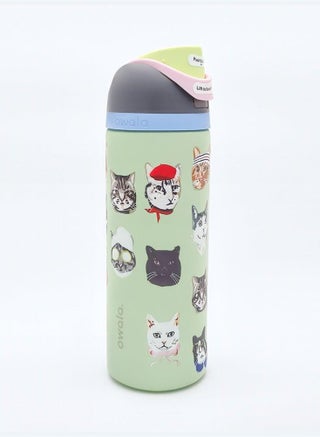 Insulated Stainless Steel Water Bottle With Straw For Sports Travel And School BPA Free Sports Water Bottle(Cat 32OZ) - view 4
