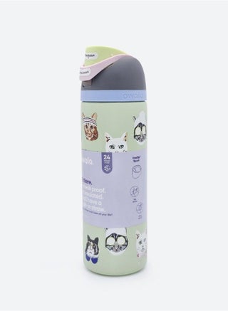 Insulated Stainless Steel Water Bottle With Straw For Sports Travel And School BPA Free Sports Water Bottle(Cat 32OZ) - view 5