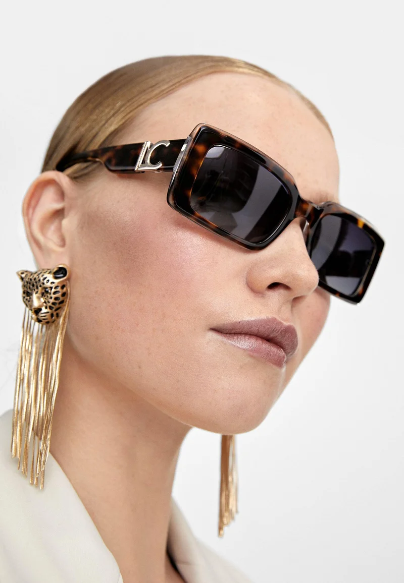 Lola Casademunt Leopard earrings with fringing 0M2 U
