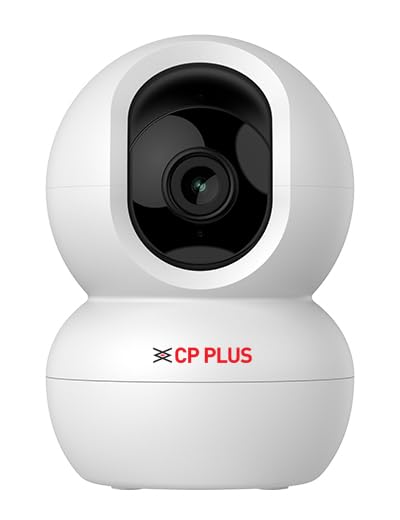 CP PLUS 2MP Full HD Wi-fi CCTV Camera | 360°View PT Camera | Motion Tracking | Cloud Monitoring | 2-Way Talk, Night Vision| Support SD Card (Up to 256 GB) | Privacy Mode - CP-E28A - Image 1