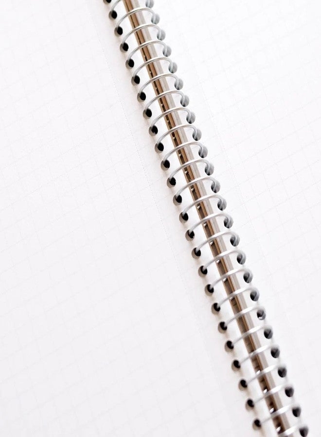 Maruman Spiral Note Basic Grid Notebook- B5, 9.92" x 7.44", 80 Sheets / 160 Pages, 5mm Graph Paper Journal, Perforated Pages & Wire-Bound to Lay Flat, Sturdy Kraft Cover, Made in Japan - Image 3