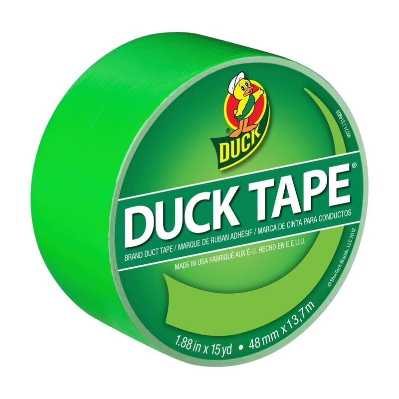 Duck Shurtech Brands 1265018 15 Yard Neon Green Tape - Image 1