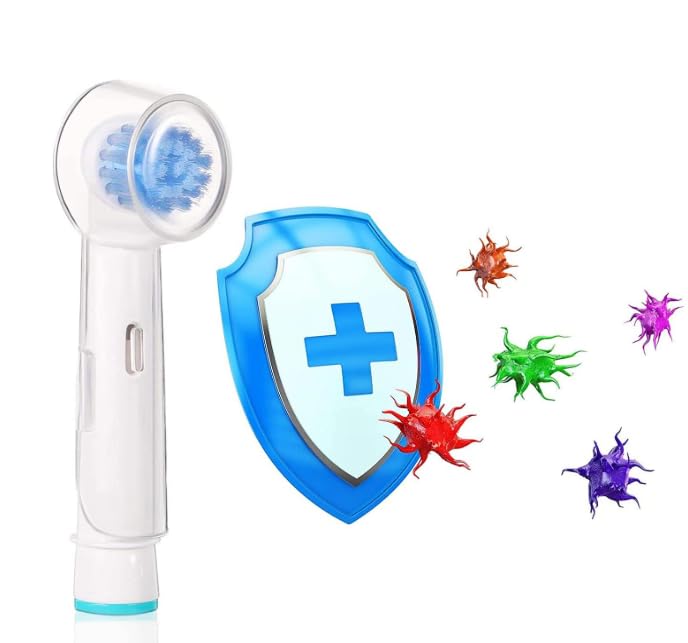 2 Reusable Toothbrush Head Covers Compatible with Oral-B Electric Toothbrush Heads, Better Hygienic Storage at Home and Travel - Image 1