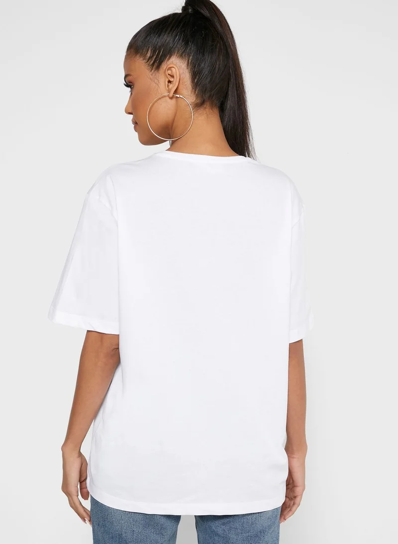 Love Moschino Printed Oversized T-Shirt