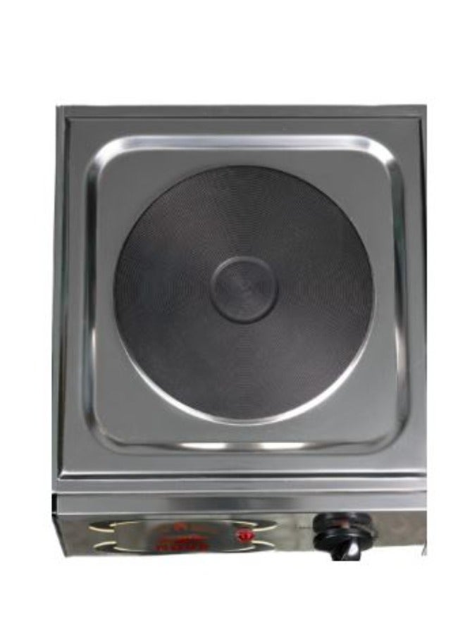Nour Electric stovetop 1-burner 1500W stainless steel - Image 2