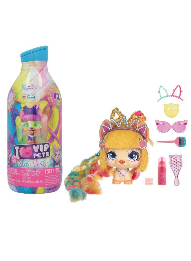 iMC Toys Vip Pets Color Boost Includes 1 Vip Pets Doll, 9 Surprises, 6 Accessories; Kids Age 3+ (712003) - Image 1