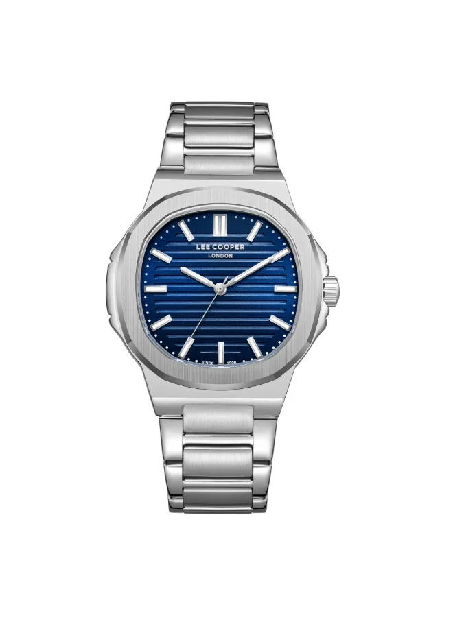لي كوبر Lee Cooper LC08016.390 Men Analog Display Watch & Metal Strap Silver