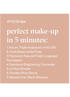 Paese Loose Powder Matt Finish Hi Rice , 20 Natural Beige  - Image 5