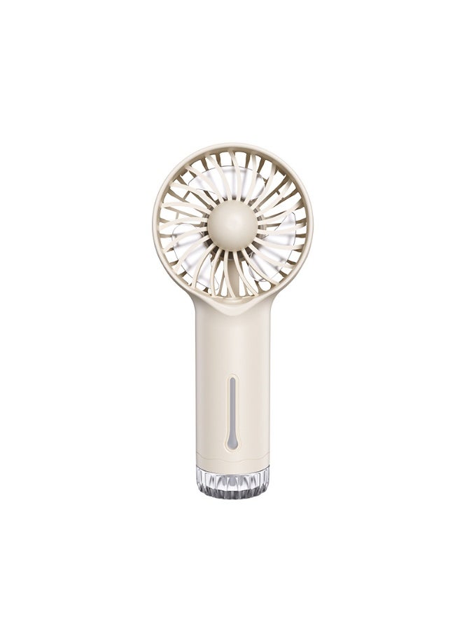 New hand-held spray fan, usb portable mini fan, mute charging fan, outdoor spray fan, small fan, fan (brown)  - Image 2