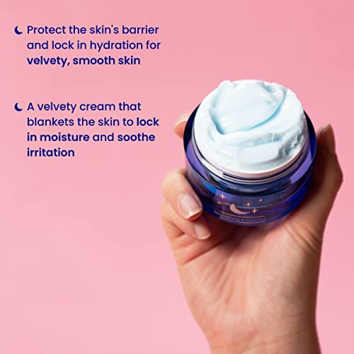 FACETORY Moon Velvet Sleeping Mask Moisturizer with Shea Butter and Azulene - Improve Dry, Irritated, and Dehydrated Skin - Nourishing, Calming, Moisturizing, 50 ml/ 1.69 fl oz - Image 4