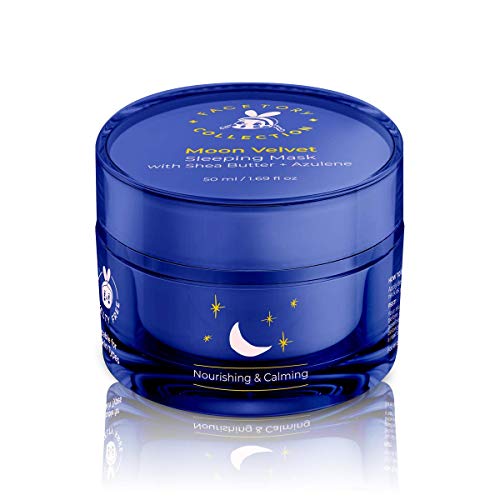 FACETORY Moon Velvet Sleeping Mask Moisturizer with Shea Butter and Azulene - Improve Dry, Irritated, and Dehydrated Skin - Nourishing, Calming, Moisturizing, 50 ml/ 1.69 fl oz - Image 1