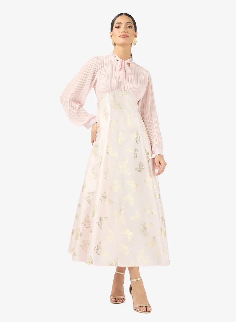 Dress With Butterfly Motiff