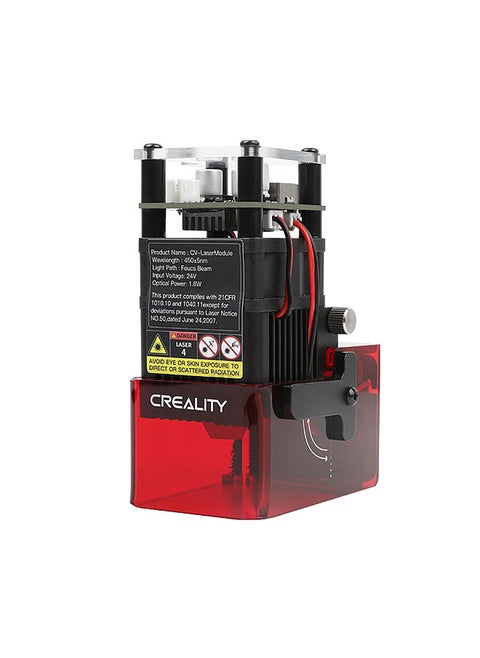 Ender-3 S1 CV-Laser Module 24V 1.6W Laser Head Compatible with Ender-3 S1 Pro/Ender-3 S1 Plus CV-01 PRO CNC Laser Carving Machine Precise Focusing Laser Spot Soot Absorption Eye Protection