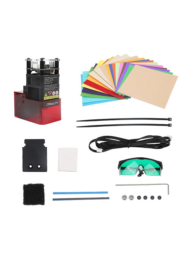 Creality 3D - Ender-3 S1 CV-Laser Module 24V 1.6W Laser Head Compatible with Ender-3 S1 Pro/Ender-3 S1 Plus CV-01 PRO CNC Laser Carving Machine Precise Focusing Laser Spot Soot Absorption Eye Protection - Image 1