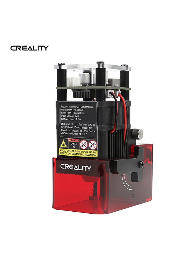 Creality 3D - Ender-3 S1 CV-Laser Module 24V 1.6W Laser Head Compatible with Ender-3 S1 Pro/Ender-3 S1 Plus CV-01 PRO CNC Laser Carving Machine Precise Focusing Laser Spot Soot Absorption Eye Protection - Image 1