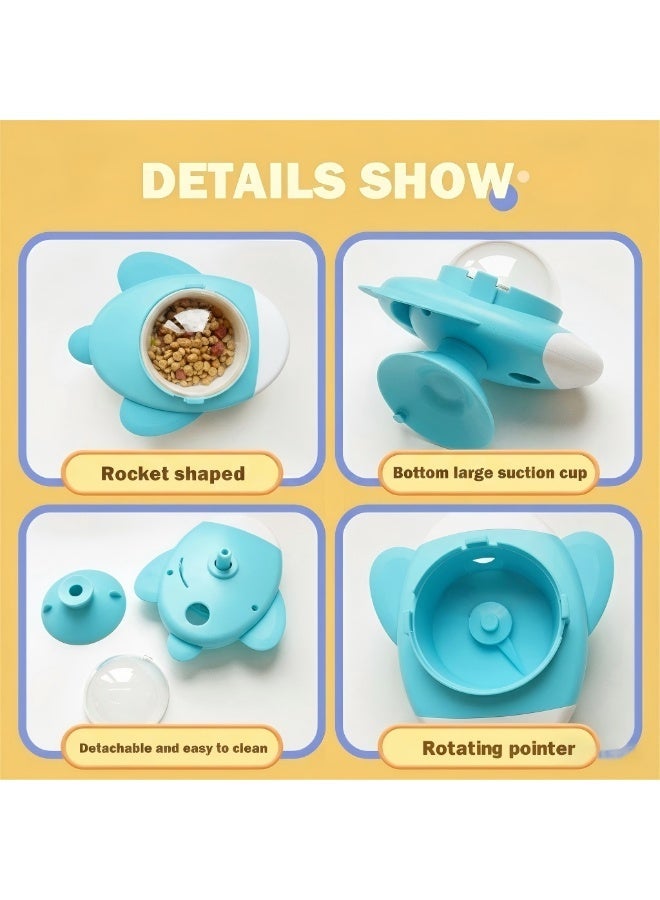 EPET Interactive Dog Treat Dispenser Toy for Mental Stimulation & Boredom Relief (Blue) - Image 2