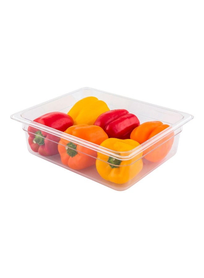 Restaurantware 4 Inch Deep Food Pans, 1 1/2 Size Commercial Food Storage Container - Freezable, Break-Resistant, Clear Plastic Cold Pans, Dishwashable, For Kitchens, Restaurants, Or Cafeterias - Image 2