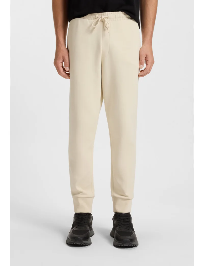 بوس Stretch-cotton tracksuit bottoms with logo print