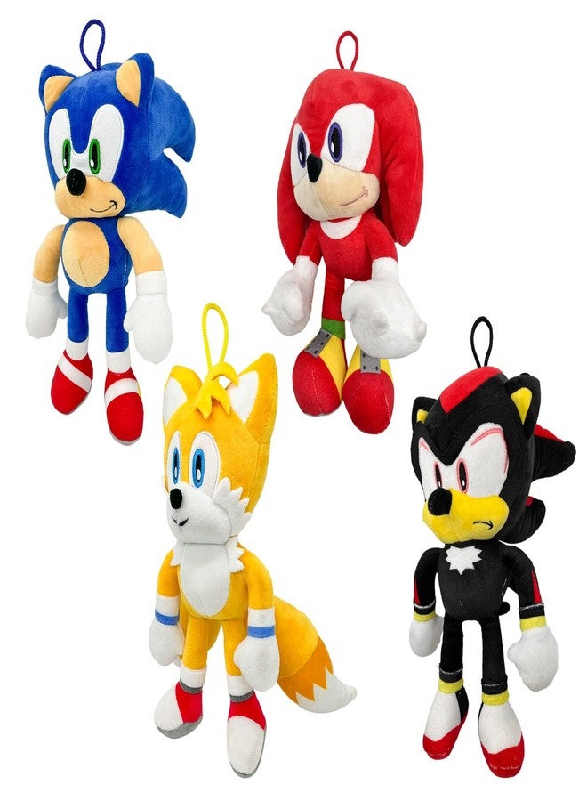 SHIRIA 12 inch Sonic Plush Doll,The Hedgehog 2 The Movie Knuckles Toy, Shadow Stuffed Animals Plush Pillow, Gift for Kids (Tails) - Image 3