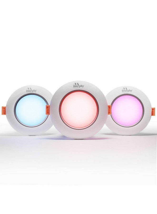 Murphy 3W Aura LED Deep Junction Box 3-in-1 Color Changing Light (Red/Blue/Pink, Pack of 2)(Plastic) - Image 1