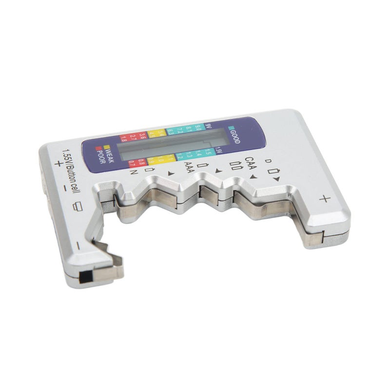 Universal Battery Capacity Tester LCD Screen Analyzer For DC AA AAA 1 5V Silver ABS - Image 4