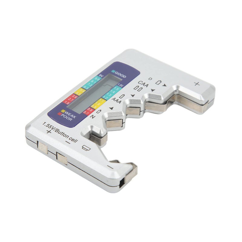 Universal Battery Capacity Tester LCD Screen Analyzer For DC AA AAA 1 5V Silver ABS - Image 3