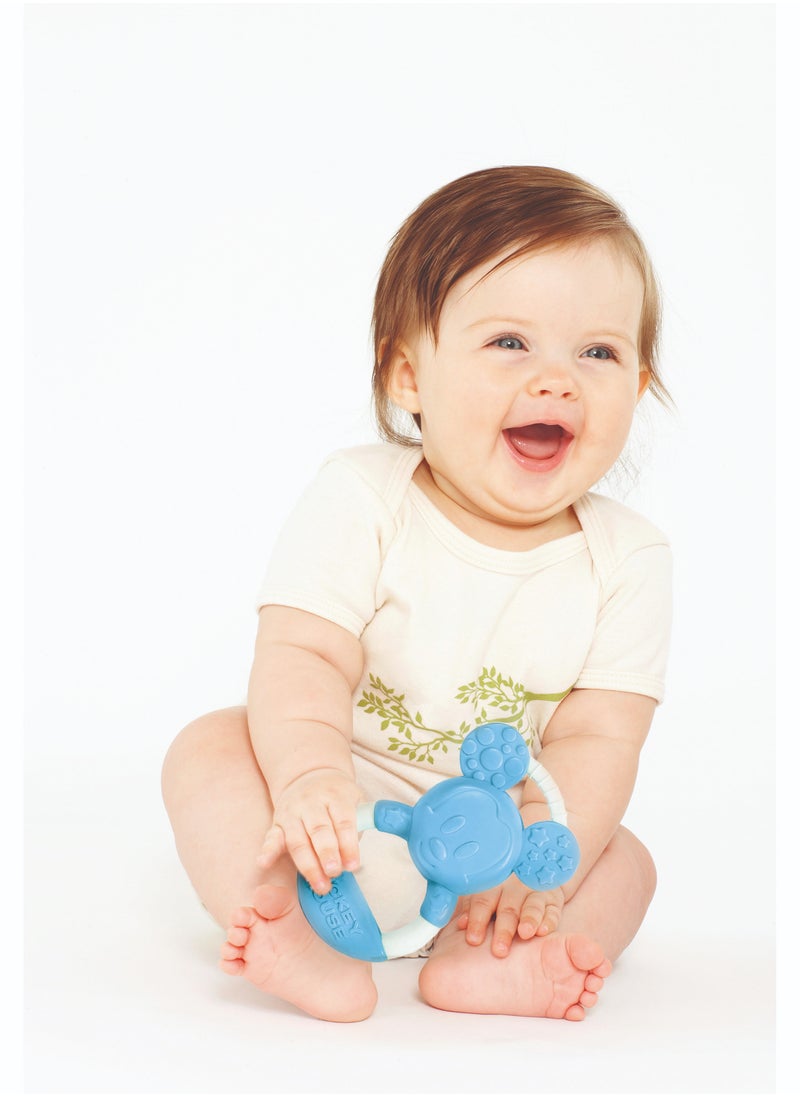 Clementoni Clementoni Disney Baby Mickey Teether | Soothing and Fun Toy |Interactive Toy for Baby | Sensory Stimulation | Early Development Toy | Grasping and Tactile Exploration | Develop Early Problem-Solving Skills | Perfect Gift for Baby  - Image 3