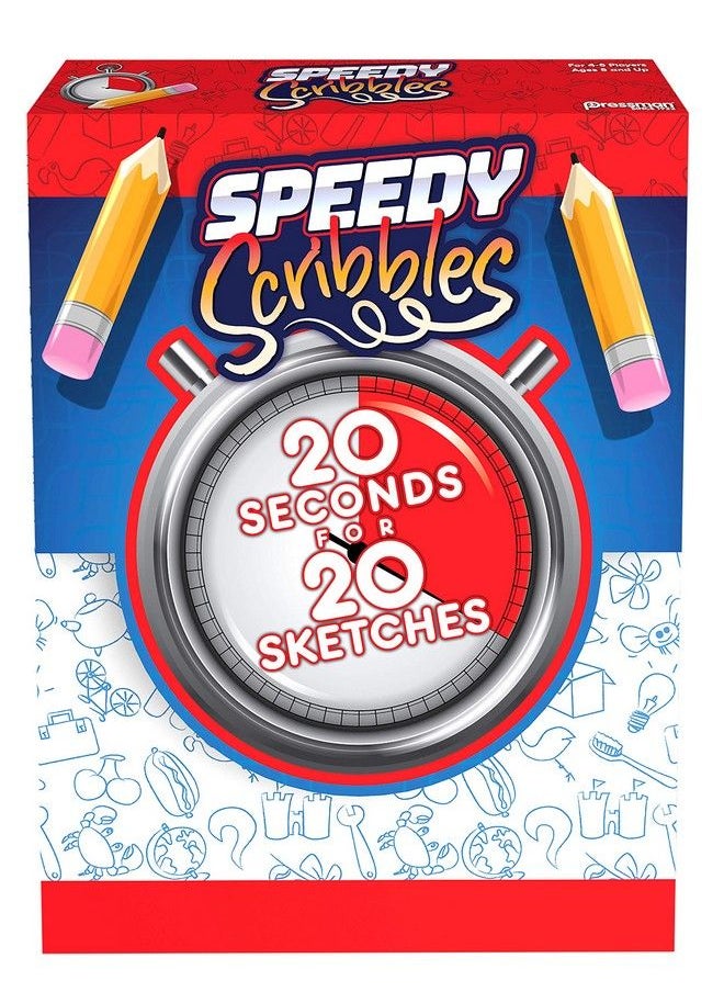 Pressman Speedy Scribbles The 20 Seconds For 20 Sketches Drawing Game For 48 Players By Pressman  - Image 2
