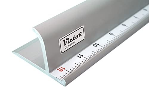 Victor 24-Inch Professional Aluminum Safety Ruler with Finger Guard Edge and Non-Slip Base - Perfect for Accurate Cutting and Crafting - Durable Cutting Ruler for Safe Use - Image 1