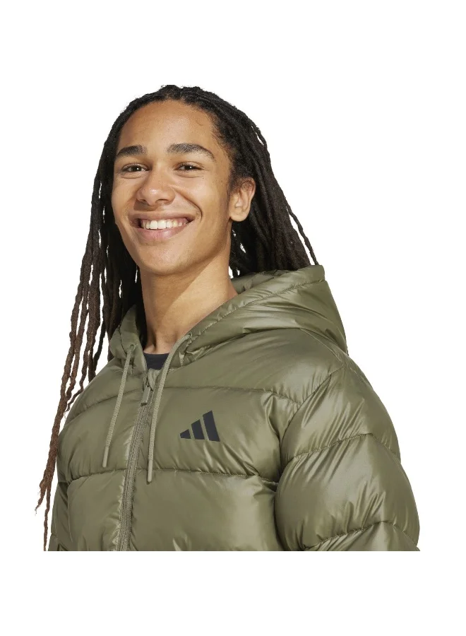 Adidas OLISTR Ess Sd Puf Hd J Green Jacket (Midweight) Jackets For Men for Men | Best Price UAE