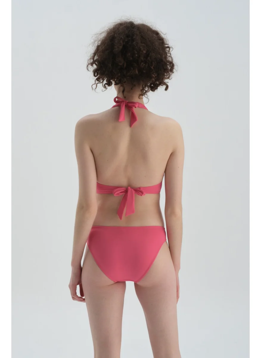 داجي Fuchsia Normal Waist Bikini Bottom