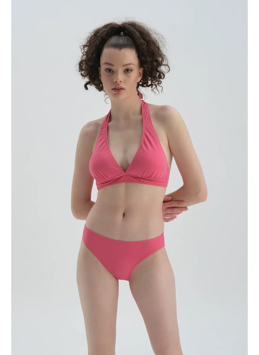 داجي Fuchsia Normal Waist Bikini Bottom