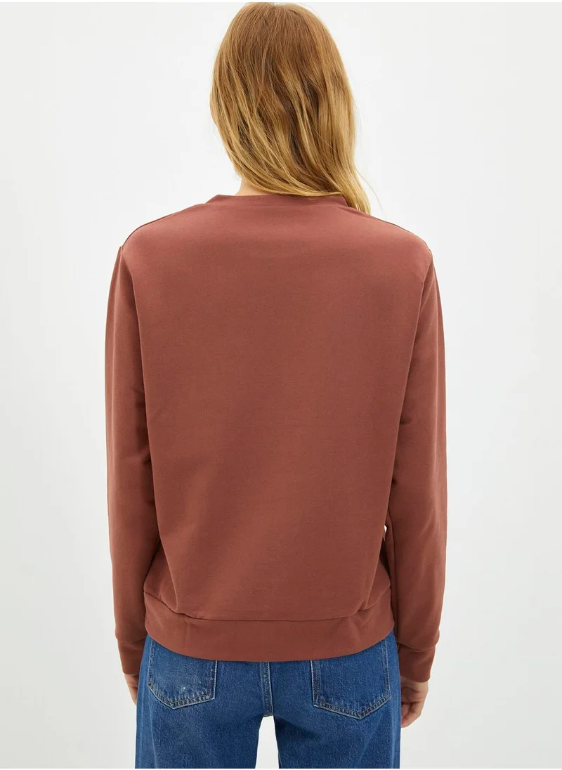 trendyol Graphic Knitted Sweatshirt