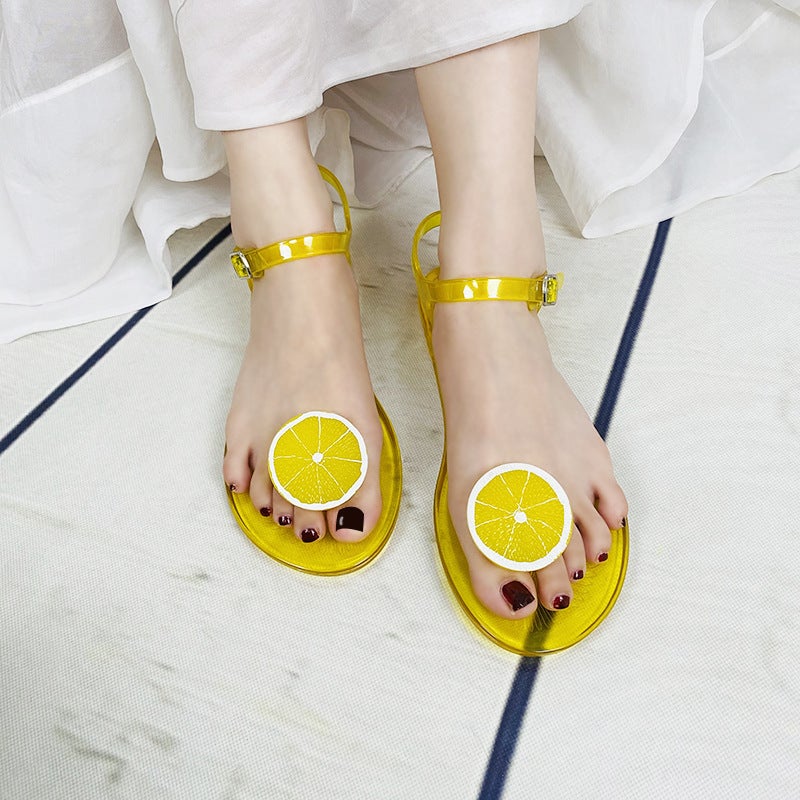 Y2 Jelly Sandals Round Toe PVC Beach Sandals - Image 2