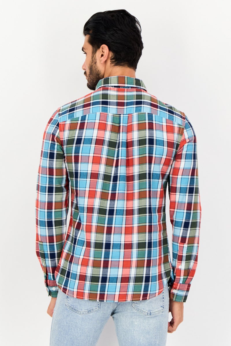 Levi's قميص رجالي ضيق بأكمام طويلة بتصميم مربعات، متعدد الألوان - Image 2