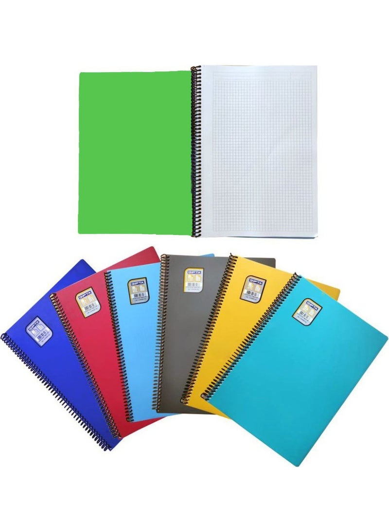 Gıpta Pp Notes Spiral Plastic Cover 60 Sheets A4 Notebook  - Image 2