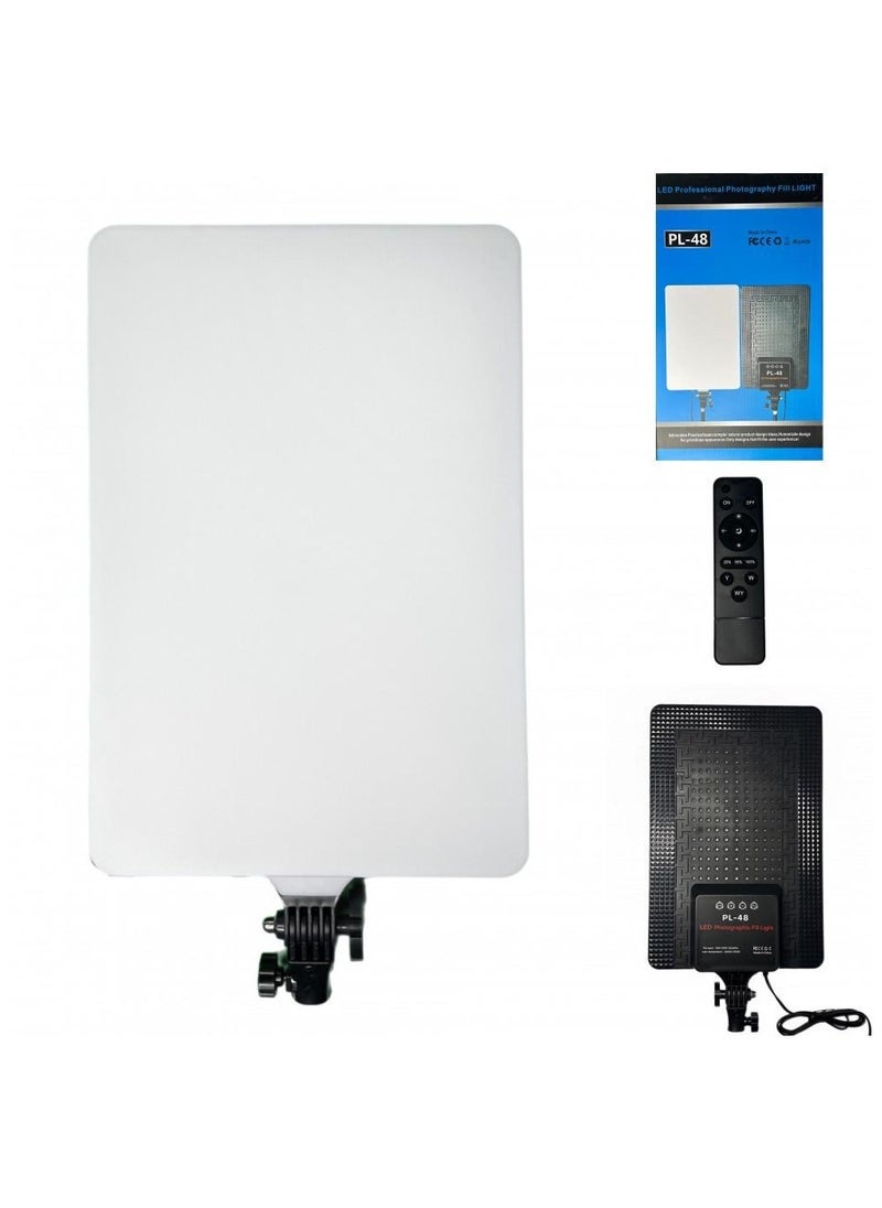 ELTRAZONE LED Professional Photography Fill Light with Remote Control – PL-48 Studio Ring Light for Video Recording, Makeup, Portrait, Livestream, Adjustable Brightness & Color Temperature, USB Powered, Portable Tripod Mount – Ideal for Content Creators  - Image 1