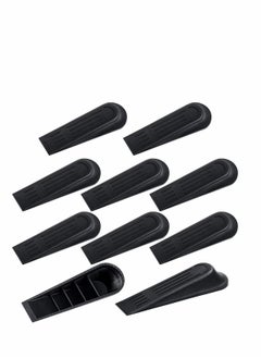 SYOSI Door Stoppers Wedge Heavy Duty Door Wedge, 10 Pcs Non-Slip Door Jammer, Plastic Door Stop Wedges for Home and Office, Interior Bathroom, Kitchen, Children's Room Door  - Image 1