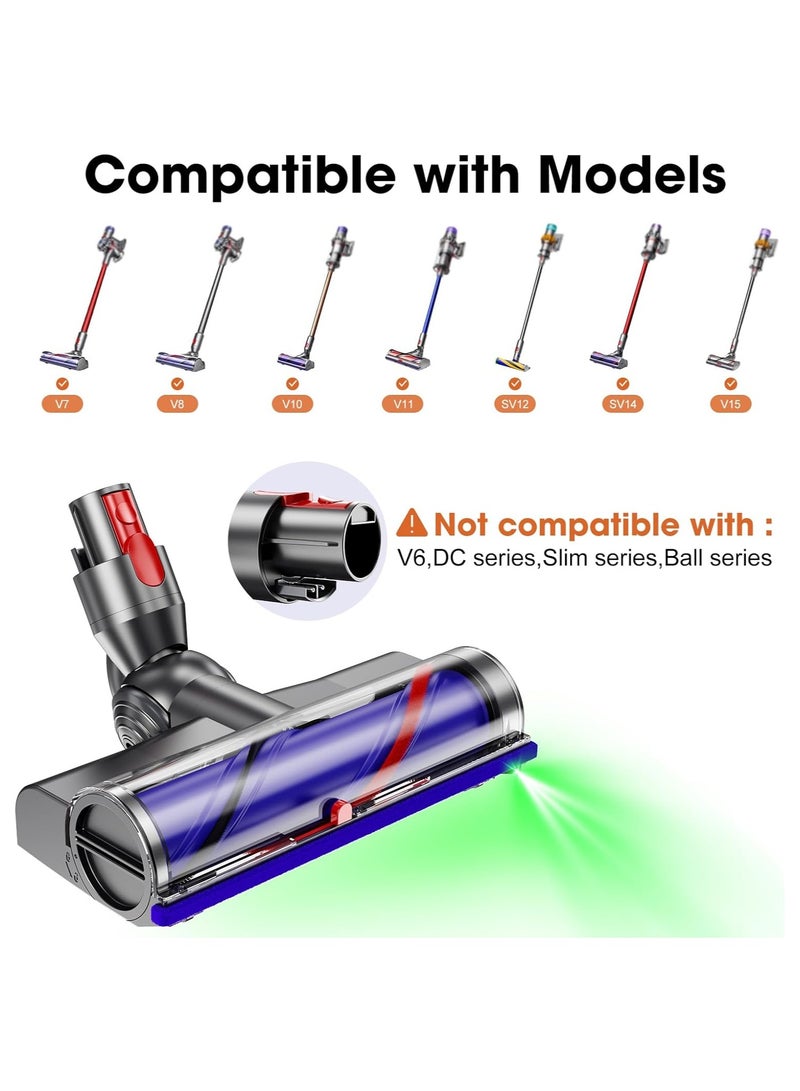 M.A&F's Vacuum Cleaner Replacement parts for V7 V8 V10 V11 V15 Direct Drive Head for Cordless Stick Vacuum Cleaners for hardwood floors 270° Torque Brush Head with LED Headlights - Image 2