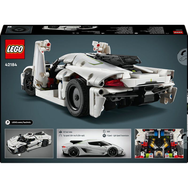 Technic Koenigsegg Jesko Absolut White Hypercar 42184 (801) Pieces