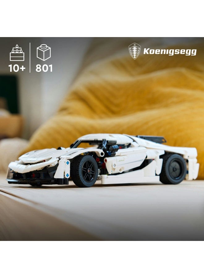 LEGO Technic Koenigsegg Jesko Absolut White Hypercar 42184 (801) Pieces  - Image 3