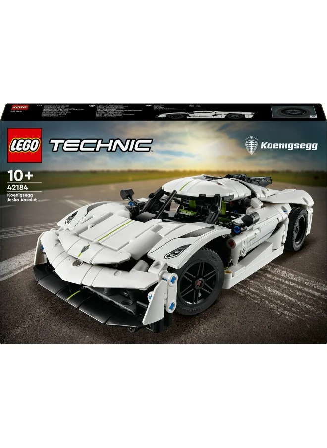 ليغو السيارة الخارقة البيضاء Koenigsegg Jesko Absolut 42184 من LEGO® Technic