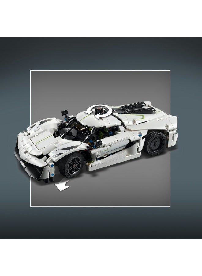 LEGO Technic Koenigsegg Jesko Absolut White Hypercar 42184 (801) Pieces  - Image 5