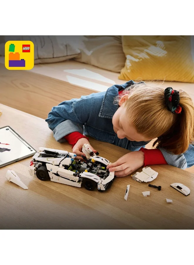 ليغو السيارة الخارقة البيضاء Koenigsegg Jesko Absolut 42184 من LEGO® Technic