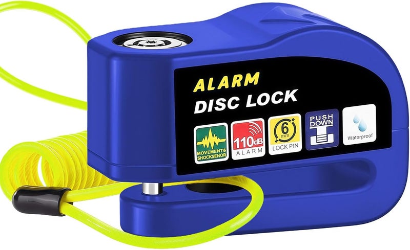 Getaria Heavy Duty Anti-Theft Bike U Lock with Alarm and 4FT Steel Cable - Image 1