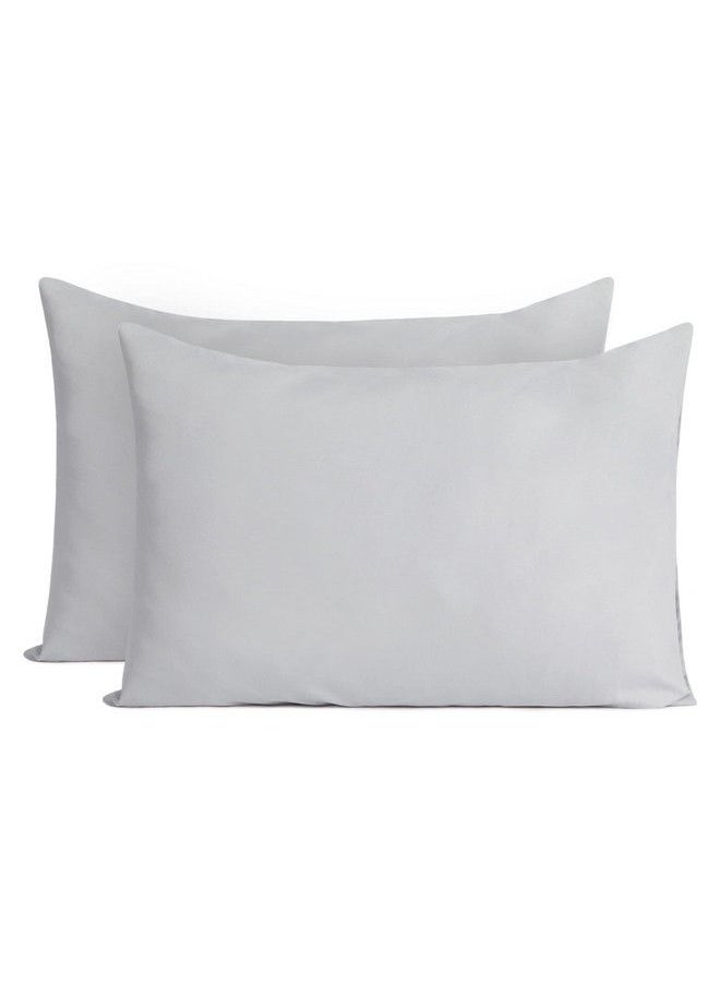 TILLYOU Toddler Pillowcase 2 Pack With Envelope Closure13" X 18" Silky Soft Microfiber Travel Kids Pillow Cases For Boys And Girlsgray  - Image 1