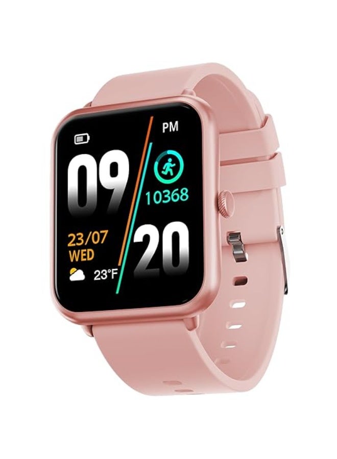 Fire-Boltt Ninja Call Pro Bluetooth Calling Smart Watch, 1.69″ HD Display, Dual Chip,AI Voice Assistant, 120+ Sports Modes, SpO2 & Heart Rate Monitor, Fitness Tracker Smartwatch for Men & Women - Pink - Image 1